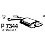 FENNO STEEL - P7344 - Глушитель средний VW PASSAT 1.6-2.0 88-97